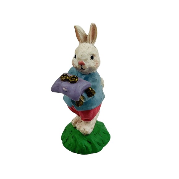 Cottontail Lane Ring Bearer Boy Bunny Figurine Easter Midwest of Cannon Falls - Picture 1 of 5